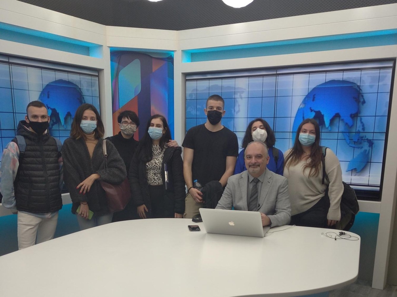 Εκπαιδευτική επίσκεψη στον τηλεοπτικό σταθμό Βεργίνα Τηλεόραση