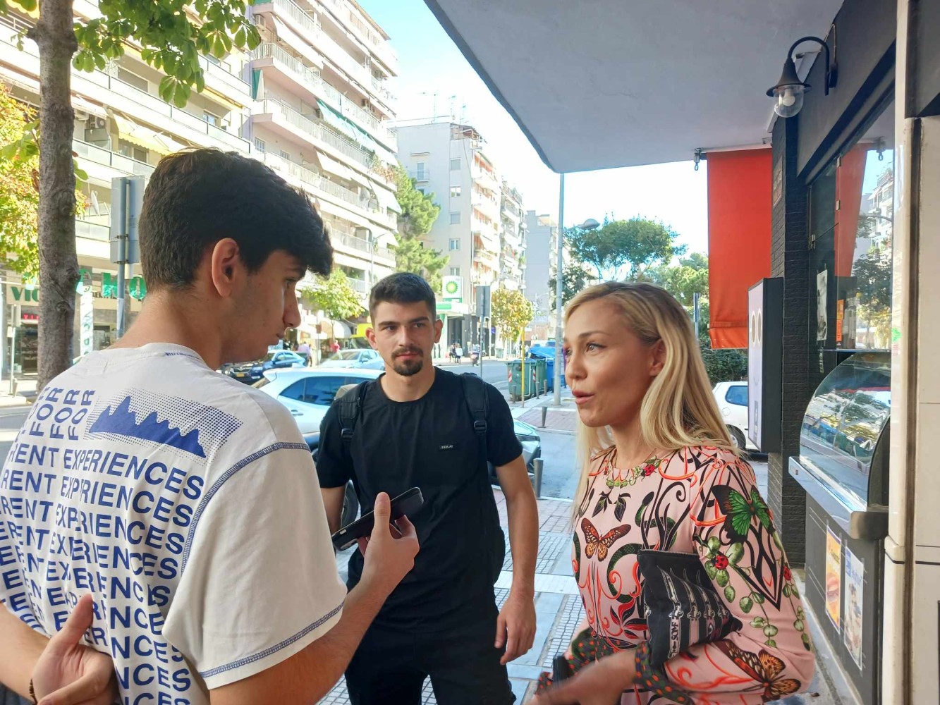 Οι σπουδαστές Δημοσιογραφίας σε συνέντευξη τύπου με την ηθοποιό Πηνελόπη Αναστασοπούλου