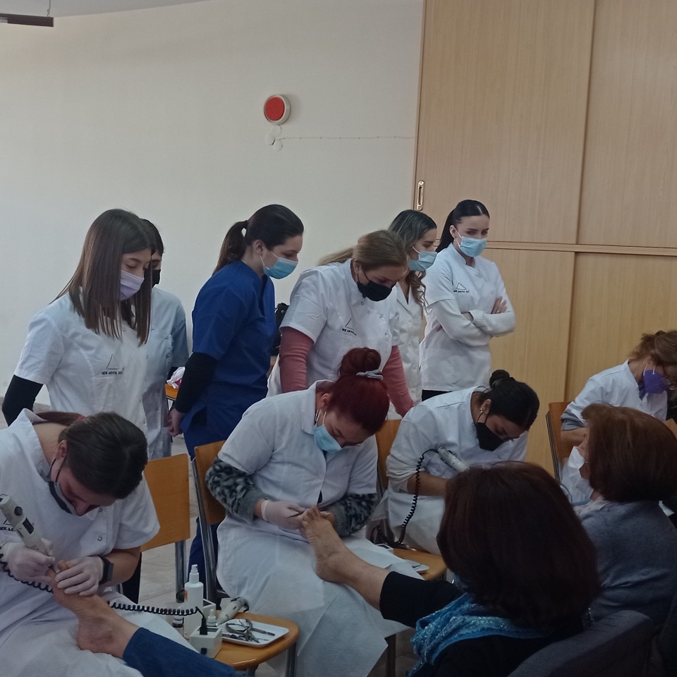 Εκπαιδευτική επίσκεψη και πρακτική εφαρμογή για τους σπουδαστές Ποδολογίας