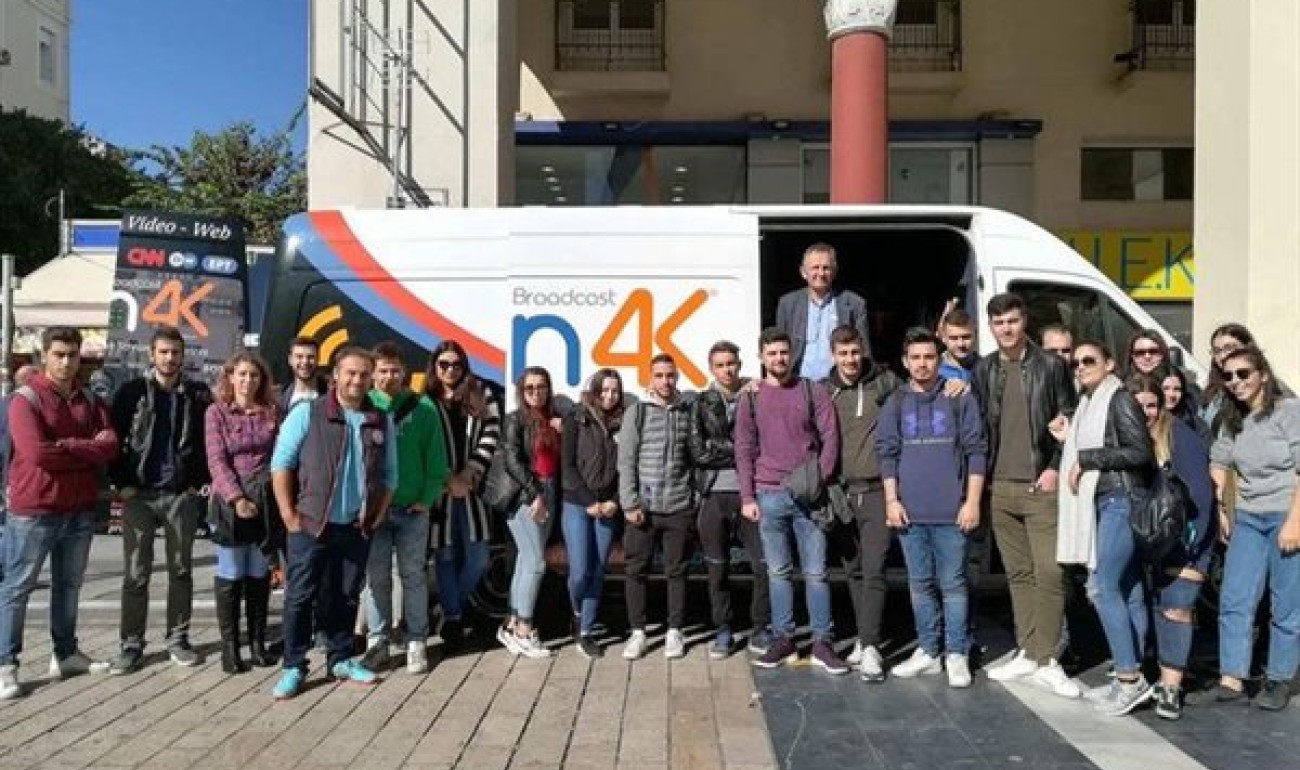 Παρουσίαση οχήματος εξωτερικών μεταδόσεων Παρουσίαση οχήματος εξωτερικών μεταδόσεων
